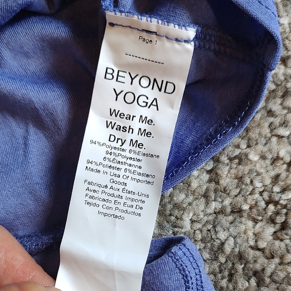 Beyond Yoga Indigo Leggings (M) and Crop Top (S) Set - Picture 6 of 12